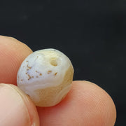 Ancient old sulaimany haqeeq antique agate stone bead amulet 17mm from pakistan