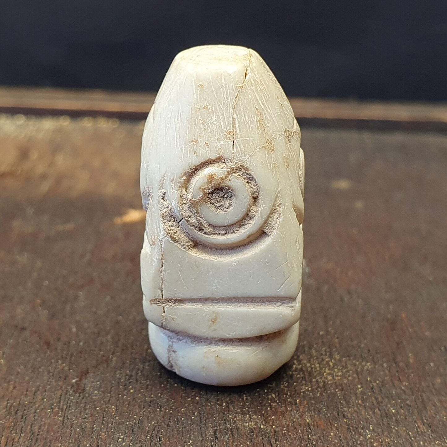 Antique ancient old himalayan indo tibetan agate beadGift