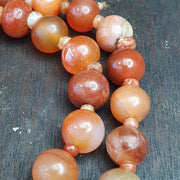 Lot of old ancient persian carnelian beads agate jewelry 1000+ years old