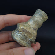 Ancient roman glass iridescent medicine or fragrance glass bottle