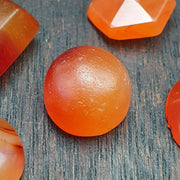 Lot 6 antique carnelian old himalayan indo tibetan african agate cabochons