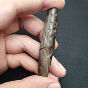 Antique ancient indo tibetan carving agate eye stone bead amulet
