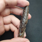 Antique ancient indo tibetan carving agate eye stone bead amulet