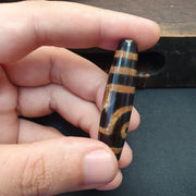 Himalayan indo tibetan agate bead rare patterns 2 eye amulet bead
