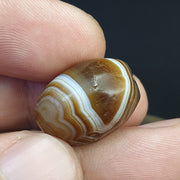 Old Indo-Tibetan pure eye agate dzi bead – photo 1 of 5