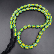 Antique Venetian Chevron Trade Beads: African Watermelon Strand
