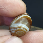 Old Indo-Tibetan pure eye agate dzi bead – photo 2 of 5