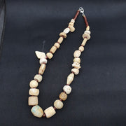 Antique Himalayan bead necklace with agate, bone, stone and crystal beads – photo 2 of 5