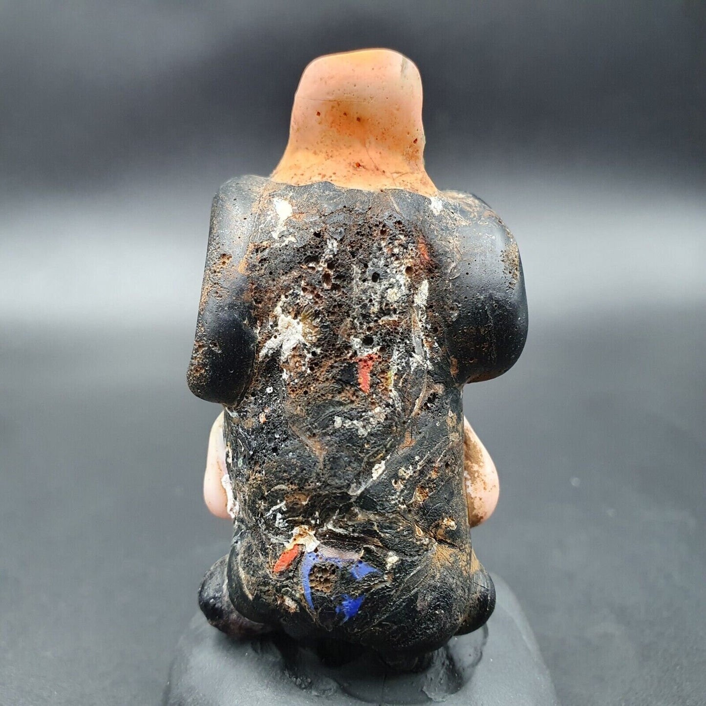 Large ancient mosaic glass sheep head bead pendantGift