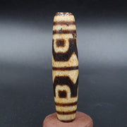Old himalayan tibetan vein eyes natural agate amulet dzi  beads