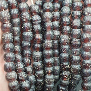 Antique Garnet Red, African Trade Strand | Glass Beads | 24-Inch Full Length, Vintage Collectible
