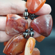 Antique 17 agate pendants african carnelian beads amulet pendant necklace