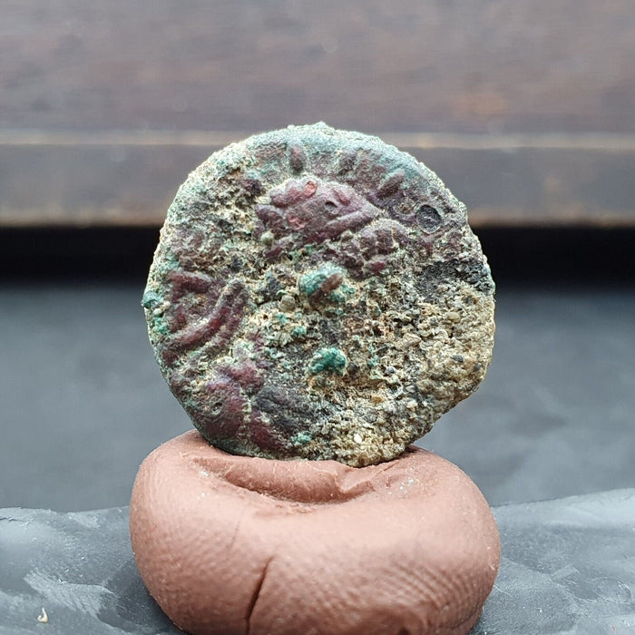 Ancient Antique Rare Greek Kushan Empire Bronze Coin (Circa 55-105ad) cnl#3