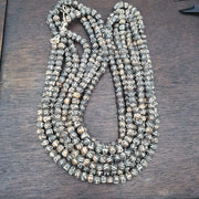 Lot 2 old tibetan carving yak bone necklace tribal decorated beads strands #b5