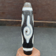 Tibetan 4 eyes antique dzi bead old amulet agate rare pattern tibet gzi pendant