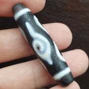 Tibetan 4 eyes antique dzi bead old amulet agate rare pattern tibet gzi pendant