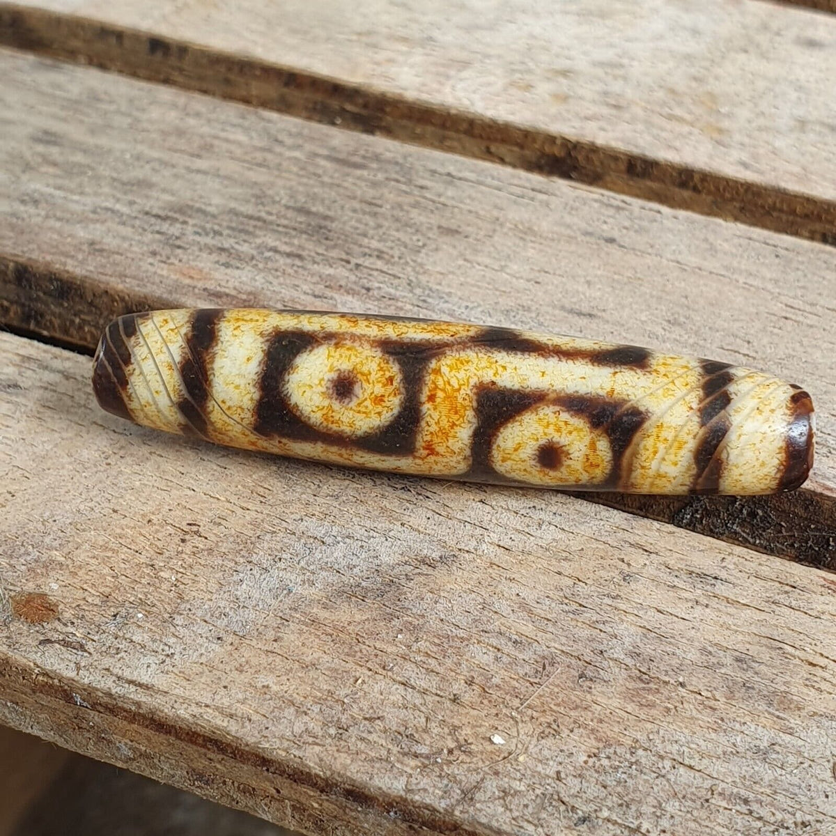Nepalese Himalayan Tibetan Dzi 6 Eyes Spiritual Amulet Mala Bead Unique Beads