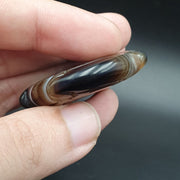 Vintage himalayan indo tibetan suleimani carving agate amulet bead #121