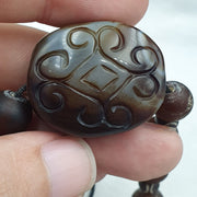 Antique tibetan chinese himalayan carving agate pendent amulet bead #33