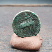 Genuine ancient greek roman byzantine kushan coin green patina coin