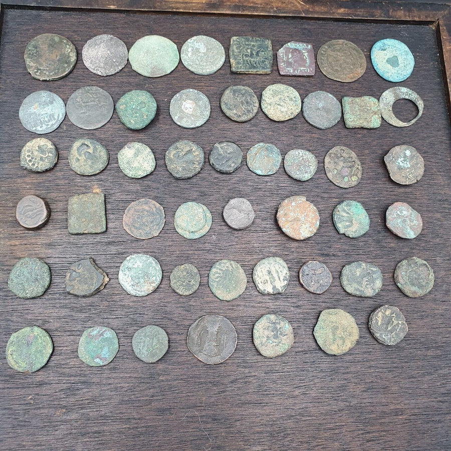 Ancient greek roman byzantine kushan coin lot - good quality 50 coins