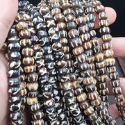 Lot 10 old tibetan carving necklace tribal decorated beads strands #b10