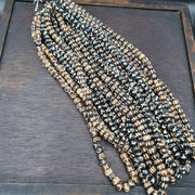 Lot 10 old tibetan carving necklace tribal decorated beads strands #b10