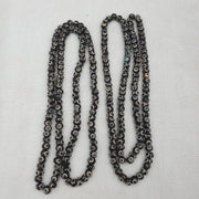Lot 2 old tibetan carving yak bone necklace tribal decorated beads strands #b7