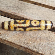 Antique Indo-Tibetan 6 eye agate dzi bead – photo 2 of 5