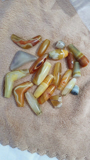 Very rare antique khorasan persian antique agate beads lot 20 pcs amulet