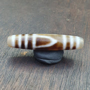 Achat 2 Augen Tibetischer nepalesischer Dzi-Perlenanhänger Achat-Dzi-Perlenamulett 