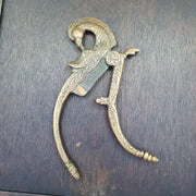 Antique nuts cutter brass bird bronze peacock