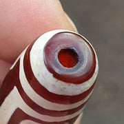 Antique himalayan indo tibetan central asian etched agate bead