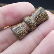 Early chinese green jade bead pendant  haitian jade certificate provided-2459