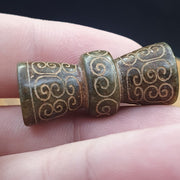 Early chinese green jade bead pendant  haitian jade certificate provided-2460