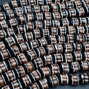 Vintage venerano art fancy beads 10-10.5mm aventurine glass beads necklace