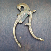 Antique nuts cutter brass bird bronze peacock