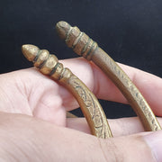 Antique nuts cutter brass bird bronze peacock