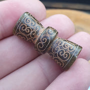 Early chinese green jade bead pendant  haitian jade certificate provided-2459