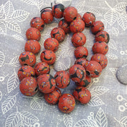 Art deco vene beautiful murano moretti millefiori mosaic glass beads
