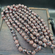 Vintage Venetian Inspired Beads, Unique Pattern Trade Necklace, Multicolor Large Round, Strand | Glass | 18-19mm, Approx 35