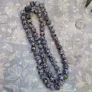 Vintage Venetian Inspired Beads, Unique Pattern Beaded Strand, African Trade Necklace | Glass | 17-18mm