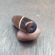 Antique old yemeni agate natural rare pattern banded agate bead  bd-a-2