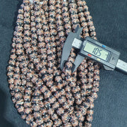 Vintage Aventurine, Millefiori Feather Necklace | Glass Beads | 10mm-11mm, 24 Inch Strand, Handcrafted