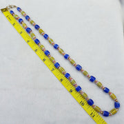 Vintage chevron venetian style multilayers glass beads necklace nc-802