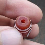 Antique himalayan indo tibetan central asian etched agate bead agt-2