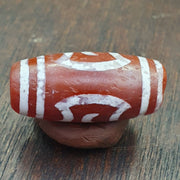 Antique himalayan indo tibetan central asian etched agate bead agt-2