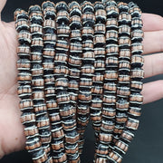 Vintage Venetian Inspired, Millefiori Beaded Necklace | Aventurine Glass | 10mm, 22 Inch Strand