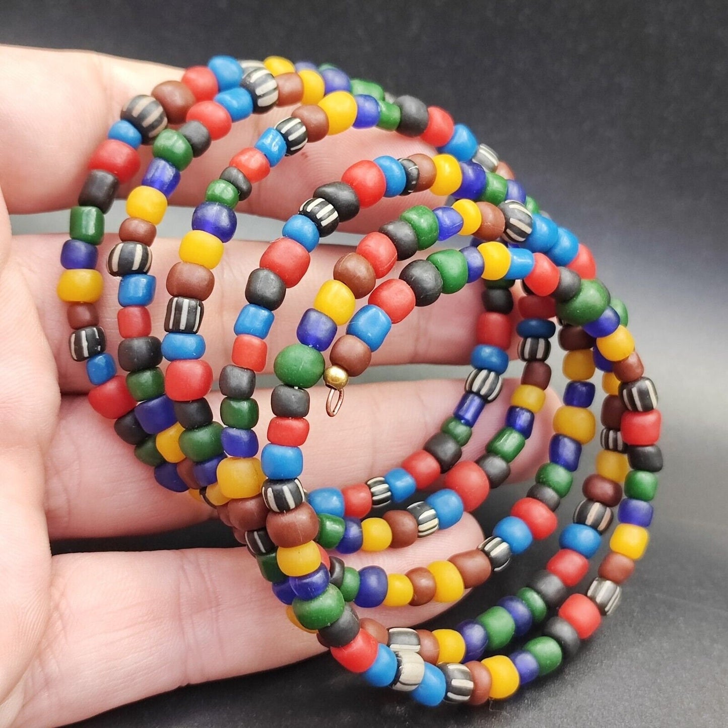 Vintage glass beads antique style multilayer bracelet #br-22Gift