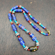 Fusion of elegance venetian inspired beadwork chevron beads necklace nc-501